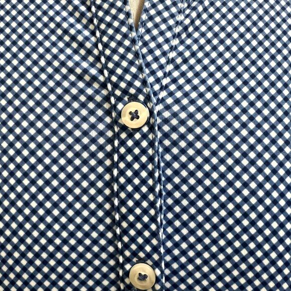 Full Turn EcoTec Golf Polo "Houndstooth Geo Lisle" Mens M NWT - Picture 4 of 7